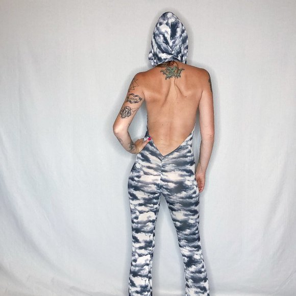 We Are All Onesie Camo Clouds Onesie with Lace Hood - Picture 11 of 16